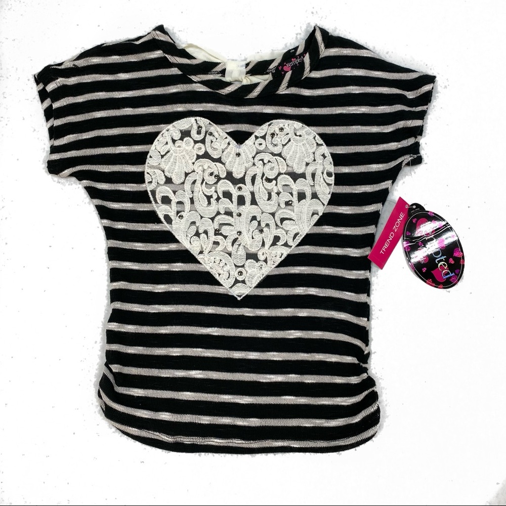 Tempted girls stripes top